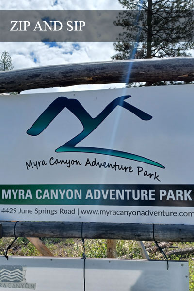 Zip and Sip Wine Tour at Myra Canyon Adventure Park