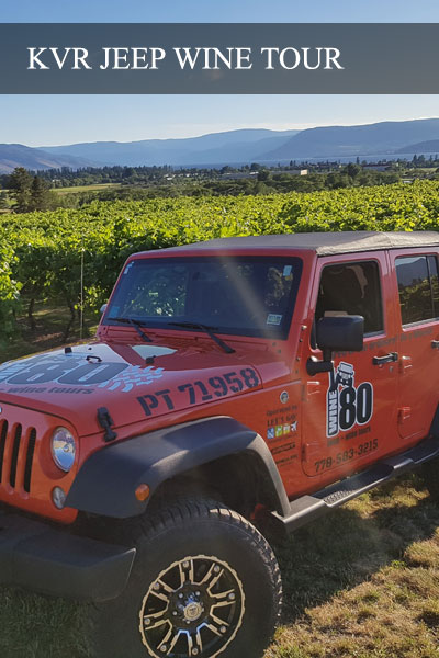 Kettle Valley Wine Tours in a Jeep