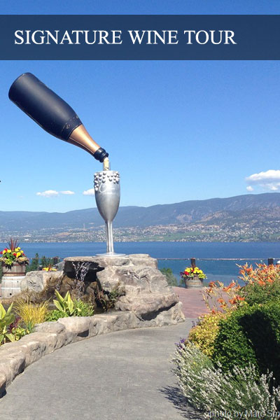 The floating bottle at the Summerhill Pyramid Winery in Kelowna